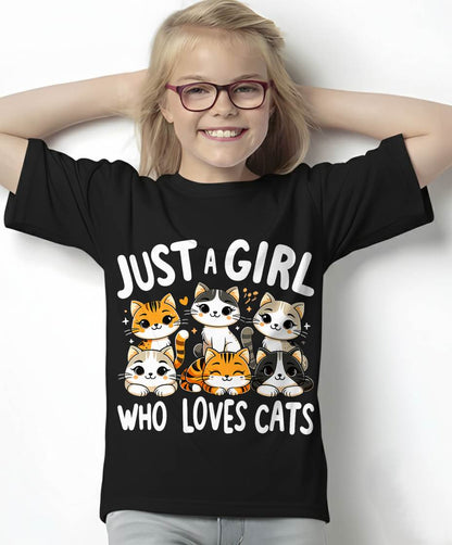 Cats Lover Just A Girl Who Loves Cat T-Shirt