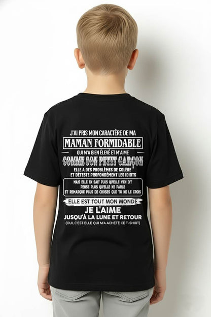 J'AI PRIS MON CARACTÈRE DE MA - GIFT T SHIRT FROM MOM - SNOW FRM00 (SKU2606-152-00)