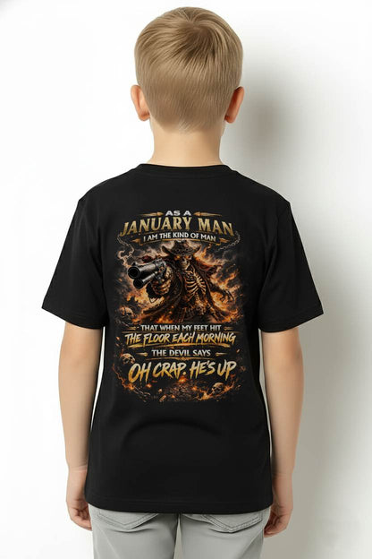 JANUARY. THE DEVIL SAYS OH CRAP. HE’S UP - SNOW MALE01 (SKU2602-195-01)