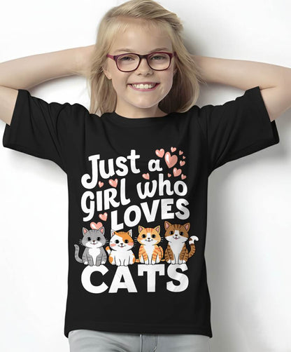 Cat Lover Just A Girl Who Loves Cats T-Shirt