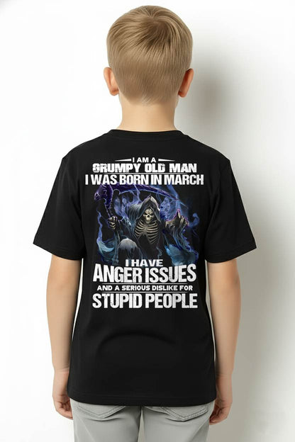 MARCH, I HAVE ANGER ISSUES AND A SERIOUS DISLIKE FOR STUPID PEOPLE-SNOW MALE03 (SKU26T-01-16-03)