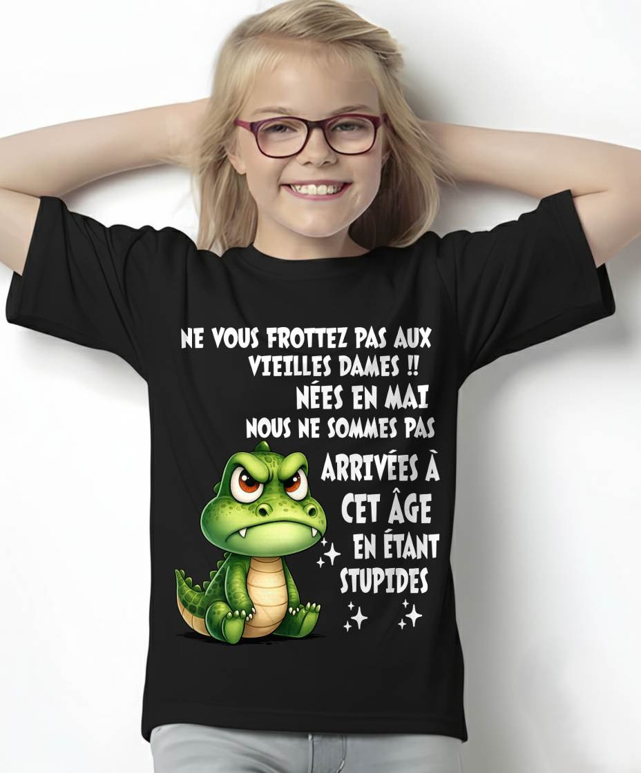 MAI SHIRT NE VOUS FROTTEZ PAS AUX VIEILLES DAMES - SNOW05 (SKU2605-124-05)