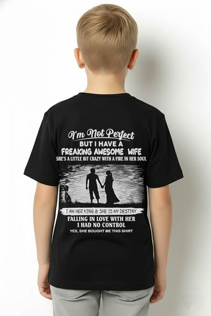 00, I'M NOT PERFECT BUT I HAVE A FREAKING AWESOME WIFE GIFT T SHIRT FROM WIFE FOR HUSBAND – SNOW MALE01 (SKU2602-43-00)