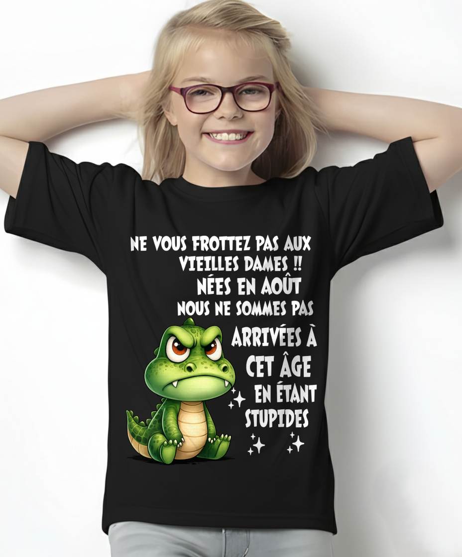 AOÛT SHIRT NE VOUS FROTTEZ PAS AUX VIEILLES DAMES - SNOW08 (SKU2605-124-08)