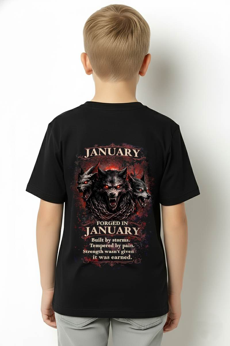 JANUARY SHIRT, Strength wasn't given it was earned – SNOW MALE01 (SKU2602-164-01)