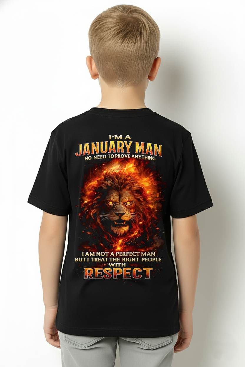 JANUARY, NO NEED TO PROVE ANYTHING I AM NOT A PERFECT MAN - SNOW MALE01 (SKU26T-0177-01)