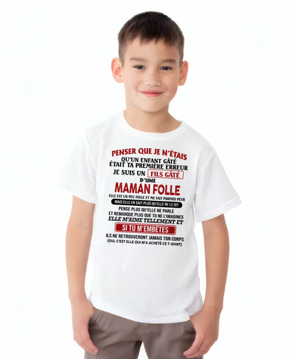 JE SUIS UN FILS GÂTÉ – CADEAU DE MAMAN - fr00 / SNOW00 (SKU12-186)