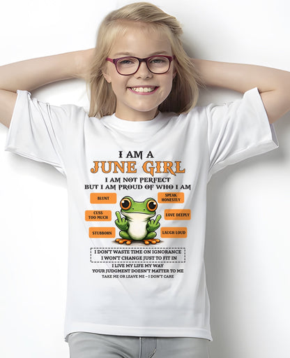 "I AM A JUNE GIRL" - Birthday Gift For June Girls - FMA SNOW06 (SKU2602-189-06)