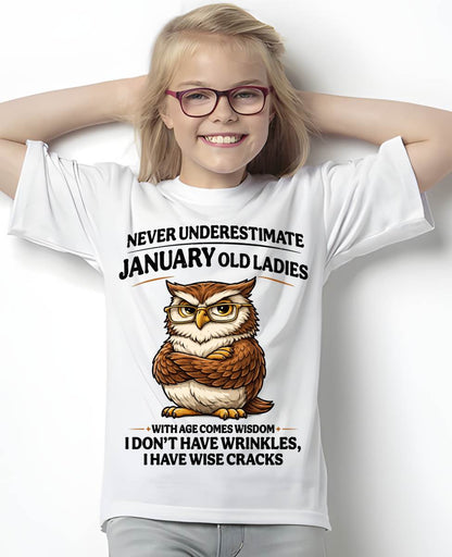 JANUARY SHIRT, With age comes wisdom - FMA SNOW01 (SKU2604-101-01)