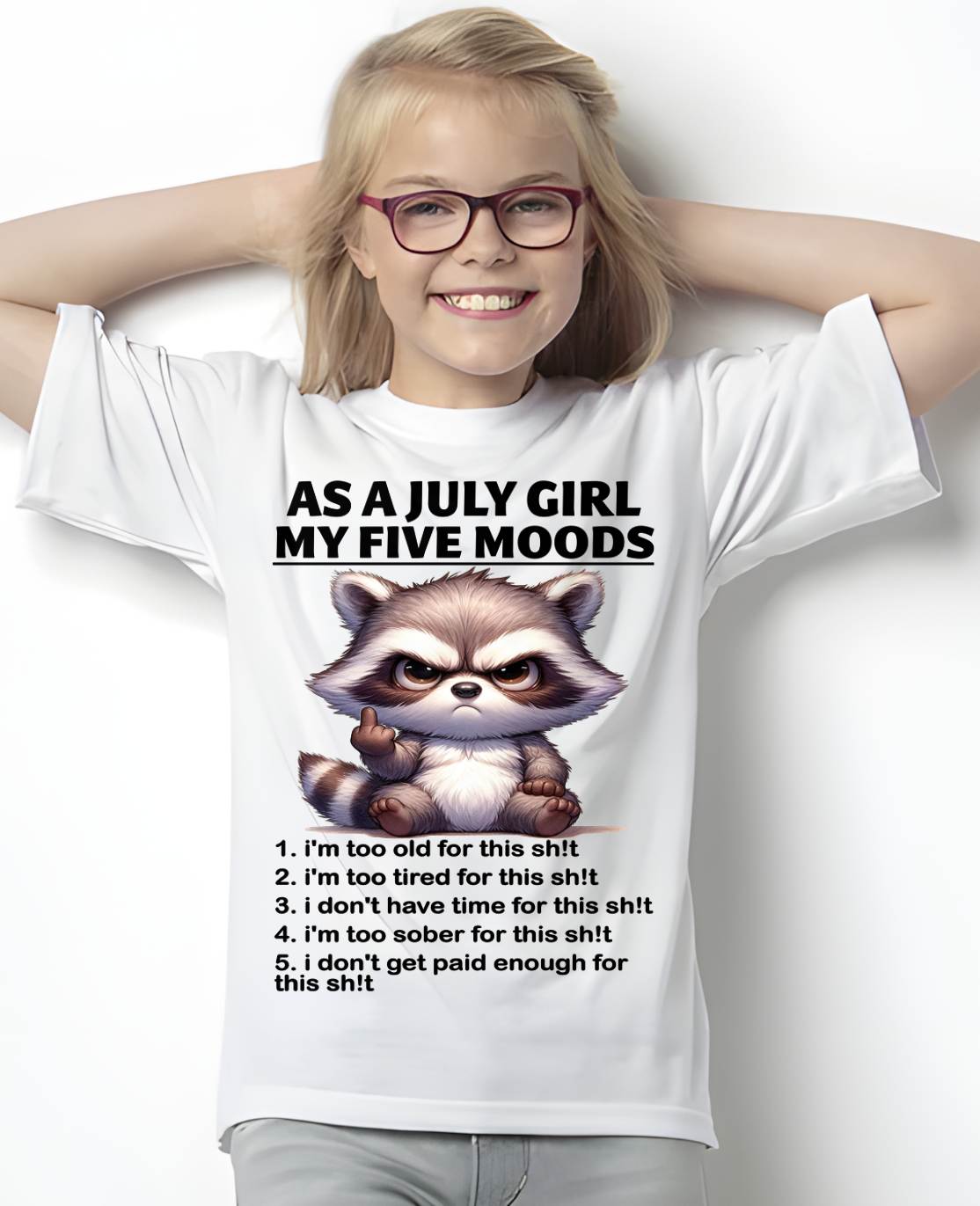 JULY SHIRT, MY FIVE MOODS - SNOW07 (SKU2603-74-07)