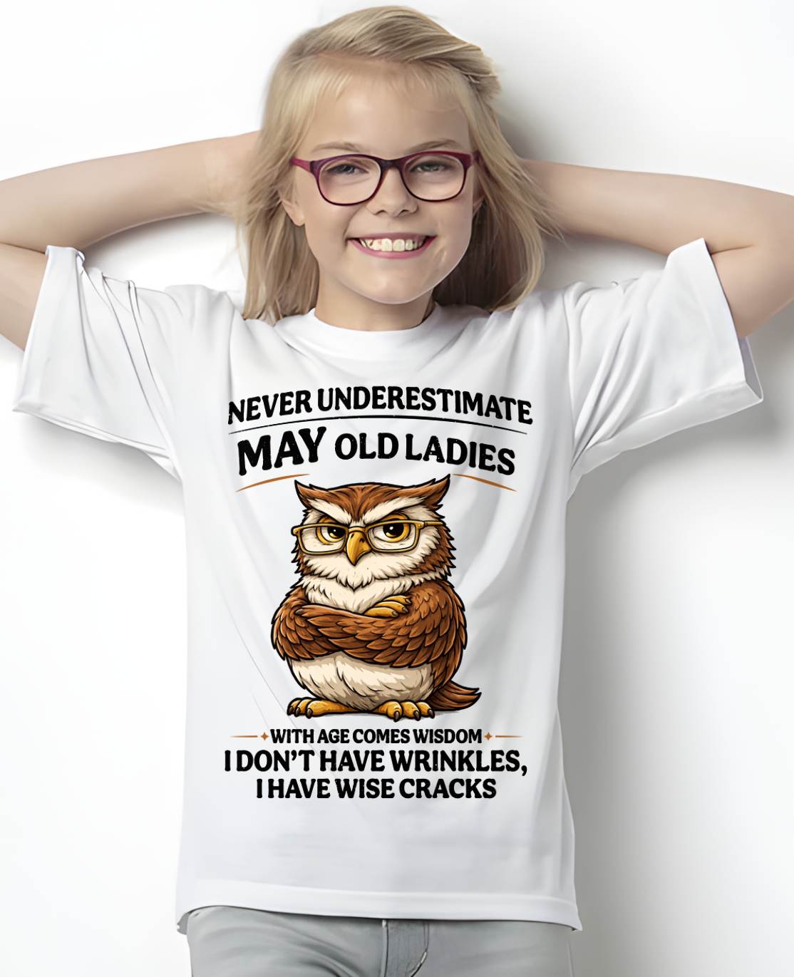 MAY SHIRT, With age comes wisdom - FMA SNOW01 (SKU2604-101-05)