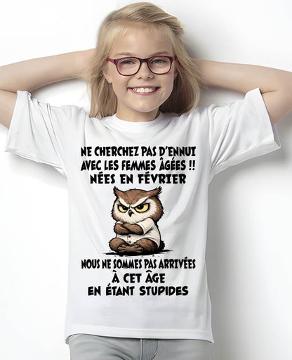 FÉVRIER T-SHIRT, NE CHERCHEZ PAS D’ENNUI AVEC LES FEMMES ÂGÉES - FMA SNOW02 (SKU2603-327-02)