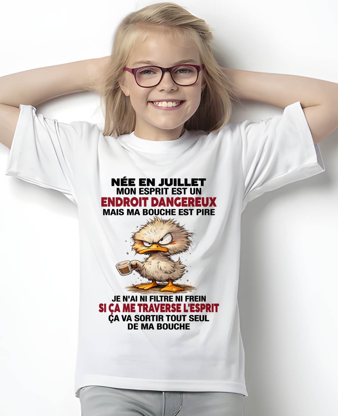 JUILLET SHIRT JE N'AI NI FILTRE NI FREIN - SNOW07 (SKU2605-146-07)
