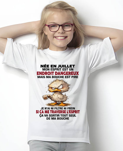 JUILLET SHIRT JE N'AI NI FILTRE NI FREIN - SNOW07 (SKU2605-146-07)