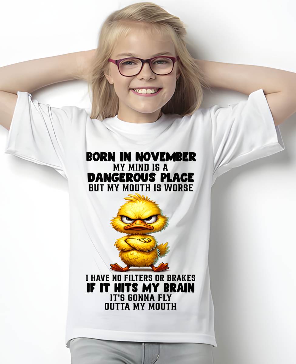 NOVEMBER SHIRT MY MOUTH IS A DANGEROUS PLACE - SNOW11 (SKU2605-61-11)