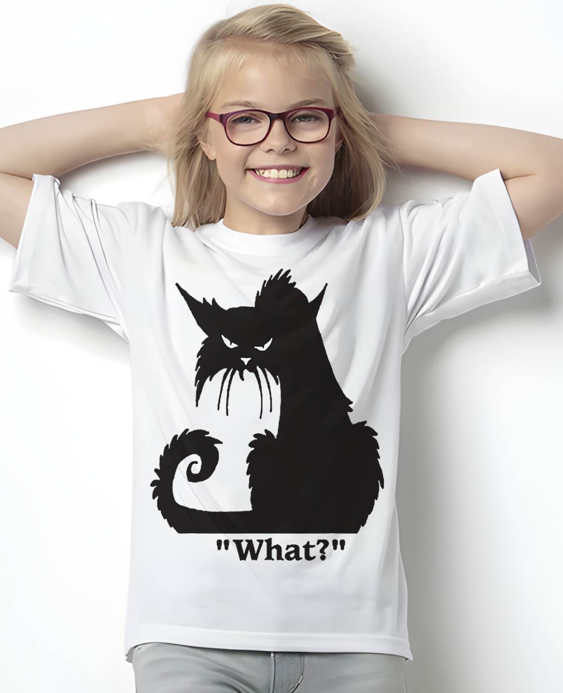 Cat What Funny Shirt T-Shirt