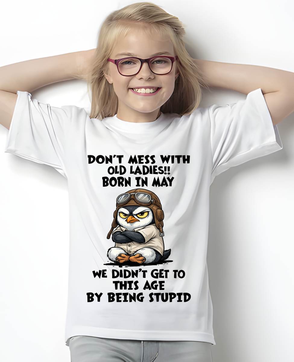 JUNE SHIRT, DON'T MESS WITH OLD LADIES - SNOW06 (SKU2604-198-06)