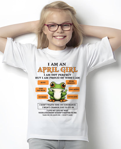 "I AM A APRIL GIRL" - Birthday Gift For April Girls - FMA SNOW04 (SKU2602-189-04)