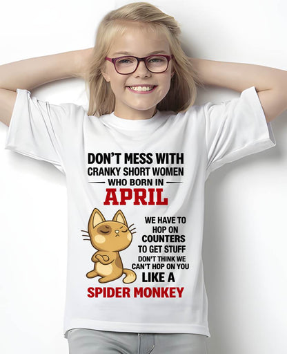 APRIL SHIRT, DON'T MESS WITH SHORT LADY - FMA SNOW04 (SKU2603-310-04)