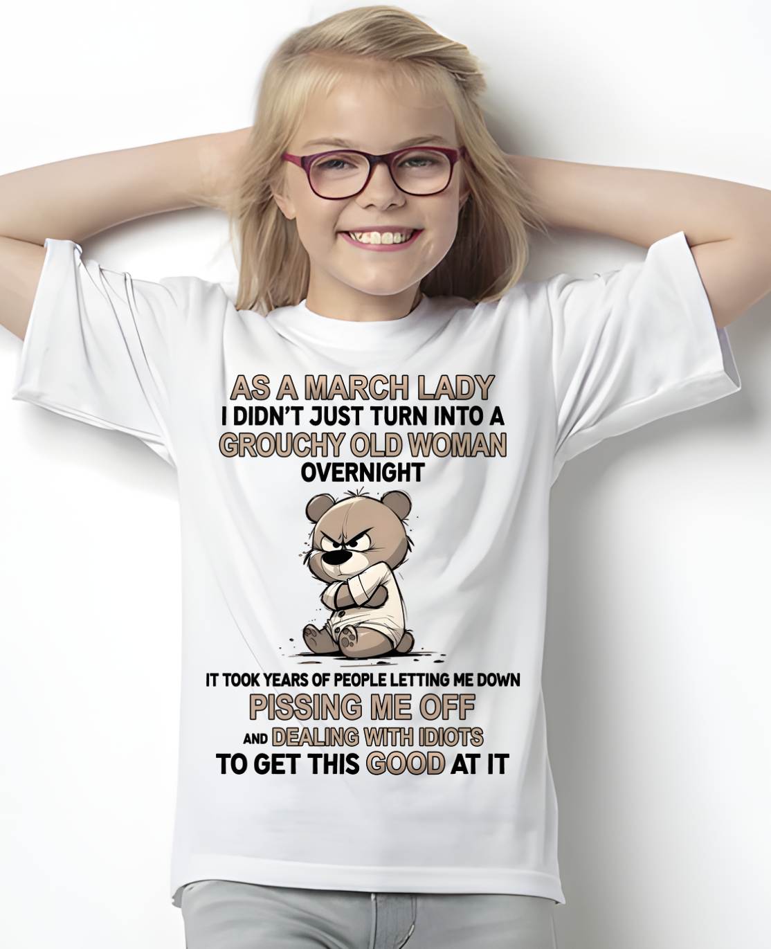 MARCH SHIRT, GROUCHY OLD WOMAN - SNOW03 (SKU2603-253-03)