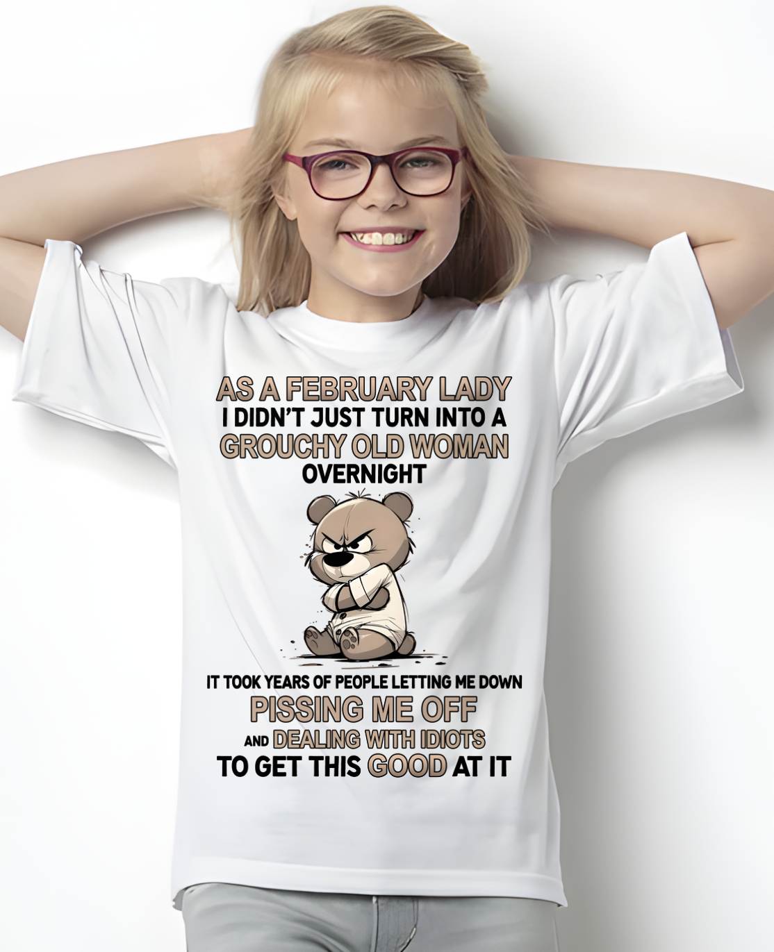FEBRUARY SHIRT, GROUCHY OLD WOMAN - SNOW02 (SKU2603-253-02)