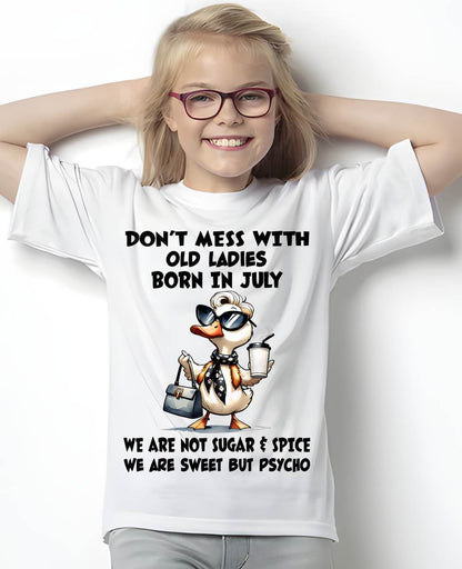 JULY SHIRT, WE ARE NOT SUGAR & SPICE WE ARE SWEET BUT PSYCHO - SNOW07 (SKU2606-207-07)