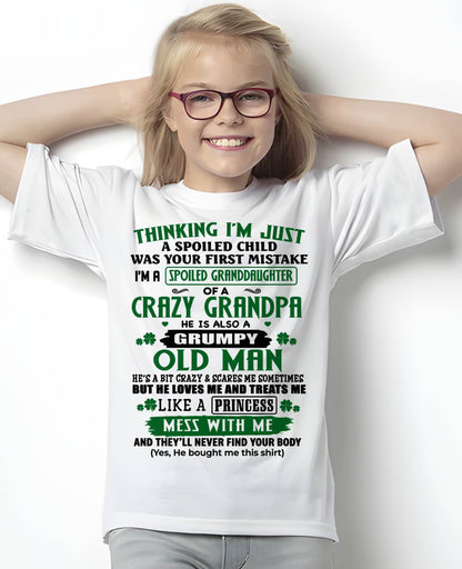 SPOILED GRANDDAUGHTER - GIFT FROM GRANDPA - snow00 (SKU2602-118-00)