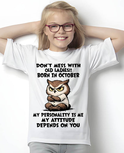 OCTOBER SHIRT, MY ATTITUDE DEPENDS ON YOU - FMA SNOW10 (SKU2604-58-10)