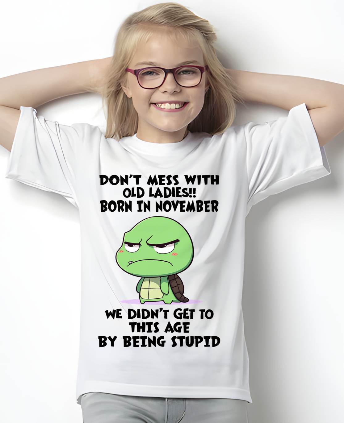 NOVEMBER SHIRT, DON'T MESS WITH OLD LADIES - SNOW11 (SKU2604-174-11)