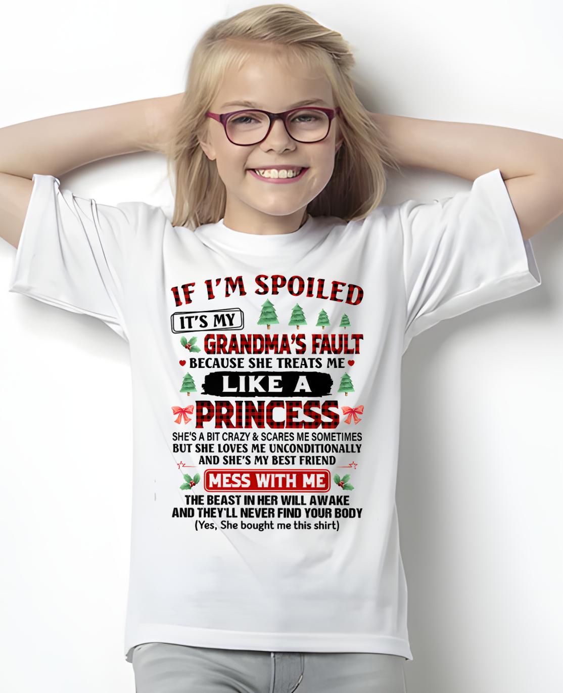 CHRISTMAX T-SHRIT FOR GRANDDAUGHTER - GIFT FROM GRANDMA - snow00