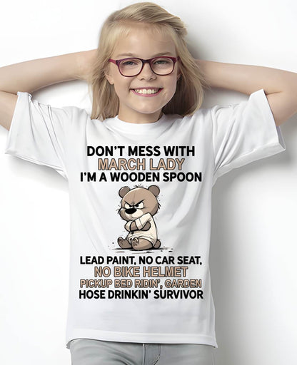 MARCH SHIRT, I'M A WOODEN SPOON, LEAD PAINT - SNOW03 (SKU2604-253-03)