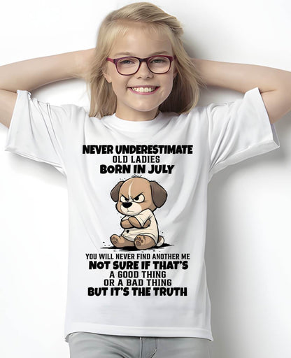 JULY SHIRT, NEVER UNDERESTIMATE OLD LADIES - SNOW07 (SKU2603-205-07)