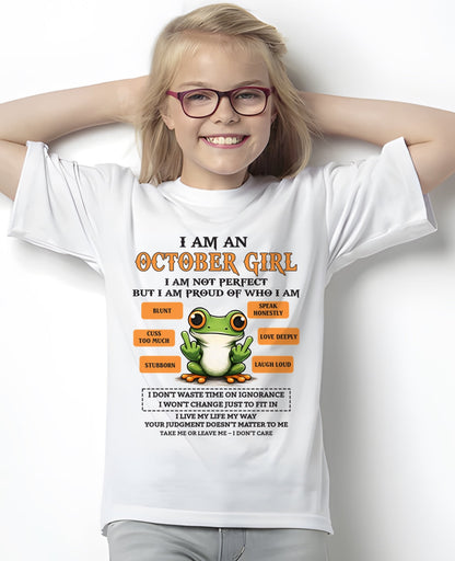 "I AM A OCTOBER GIRL" - Birthday Gift For October Girls - FMA SNOW10 (SKU2602-189-10)