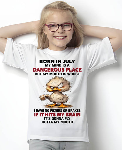 JULY SHIRT, MY MIND IS A DANGEROUS PLACE - SNOW07 (SKU2605-122-07)