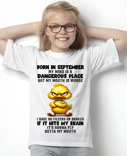 SEPTEMBER SHIRT MY MOUTH IS A DANGEROUS PLACE - SNOW09 (SKU2605-61-09)