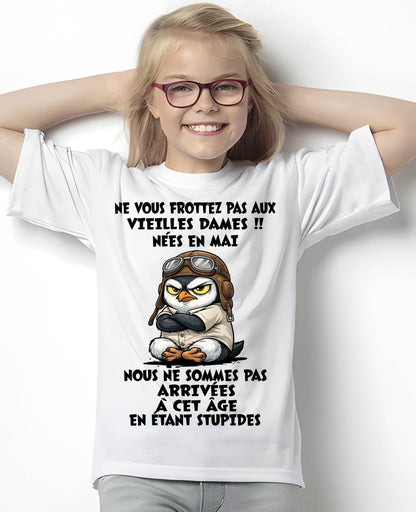 MAI SHIRT NE VOUS FROTTEZ PAS AUX VIEILLES DAMES - SNOW05 (SKU2605-132-05)
