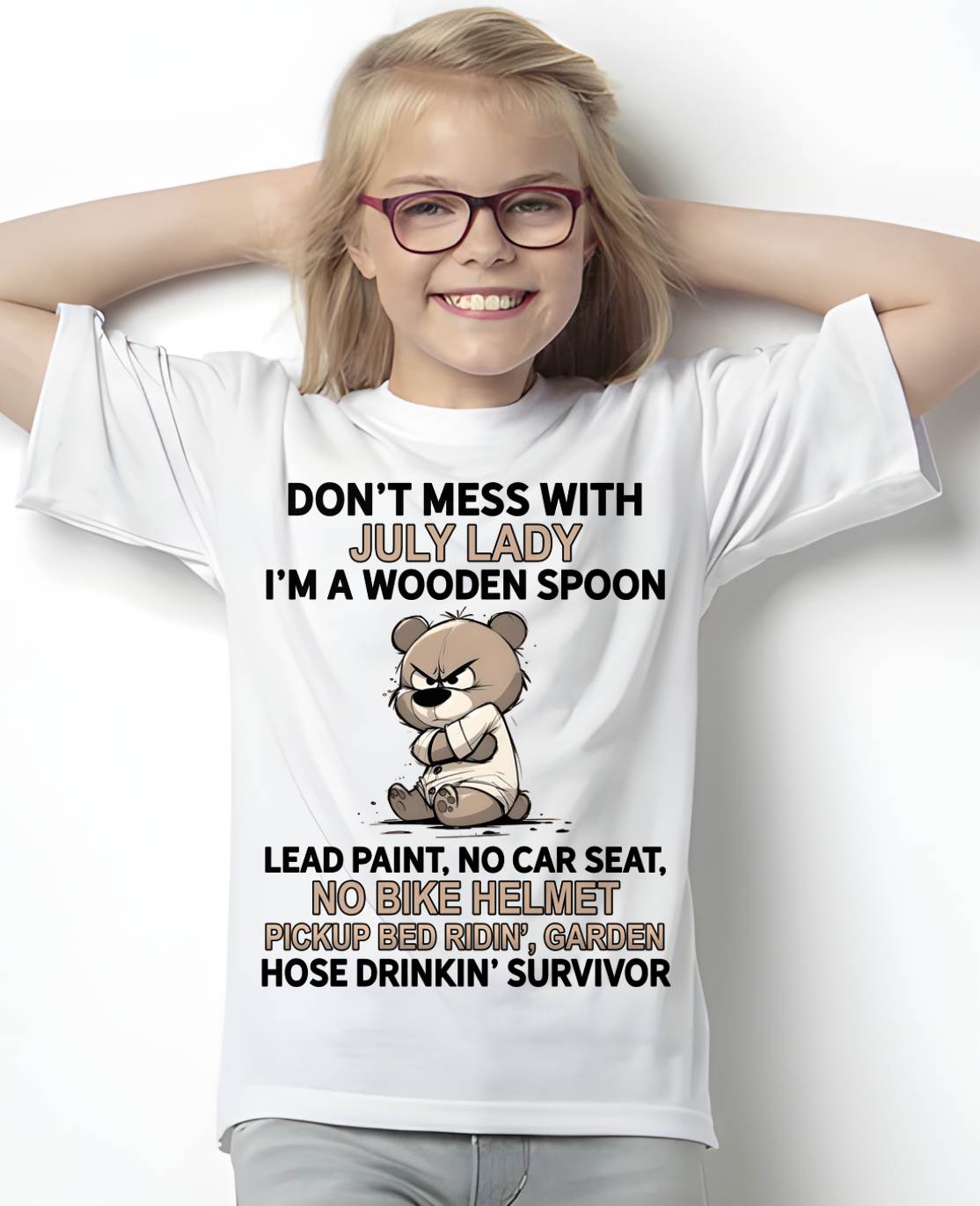 JULY SHIRT, I'M A WOODEN SPOON, LEAD PAINT - SNOW07 (SKU2604-253-07)