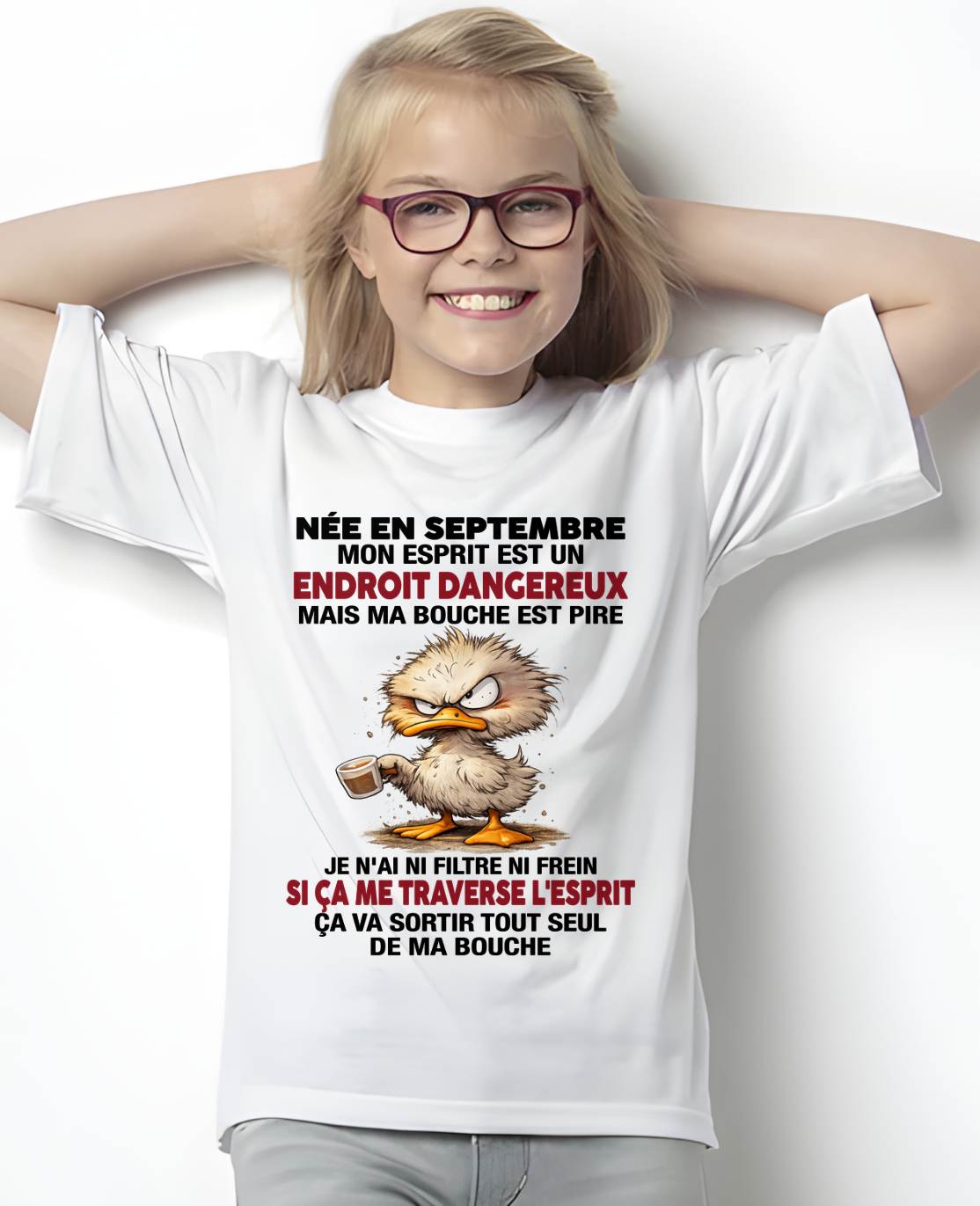 SEPTEMBRE SHIRT JE N'AI NI FILTRE NI FREIN - SNOW09 (SKU2605-146-09)
