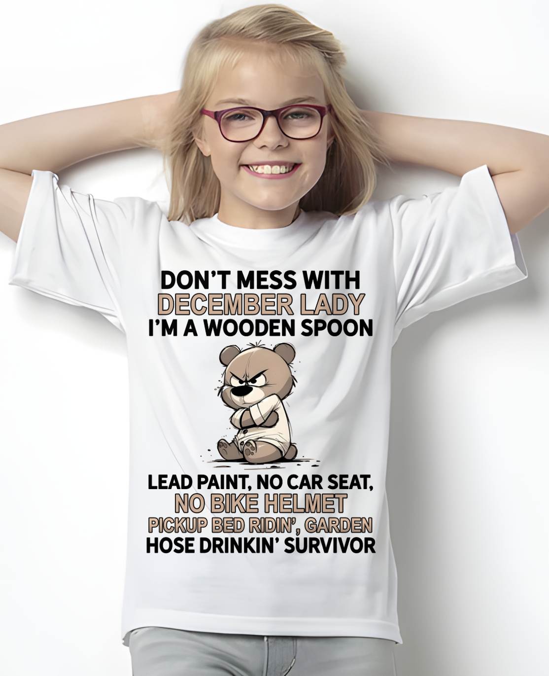 DECEMBER SHIRT, I'M A WOODEN SPOON, LEAD PAINT - SNOW12 (SKU2603-253-12)