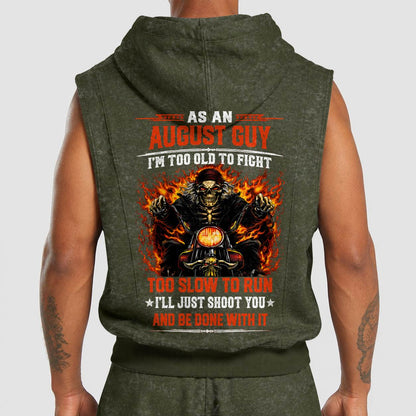 Fully Printed Hooded Vest A09-805 AUGUST, I'LL JUST SHOOT YOU AND BE DONE WITH IT - SNOW MALE08 (SKU2607-94-08)