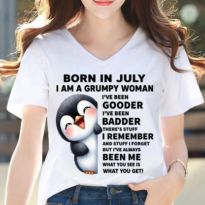 BORN IN JULY I AM A GRUMPY WOMAN SNOW07 FMA (SKU09-95-07)