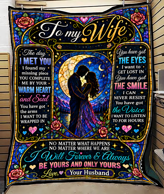 BLANKET FOR WIFE – COMFORT & WARMTH GIFT FROM HUSBAND- SNOW00 (SKU2609-189)