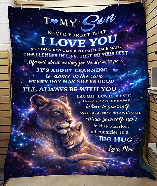 Special Gift For Your Son Blanket - From Mom (SKU2604-235)