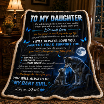 Special Gift For Your Daughter Blanket - From Dad (SKU2608-400)