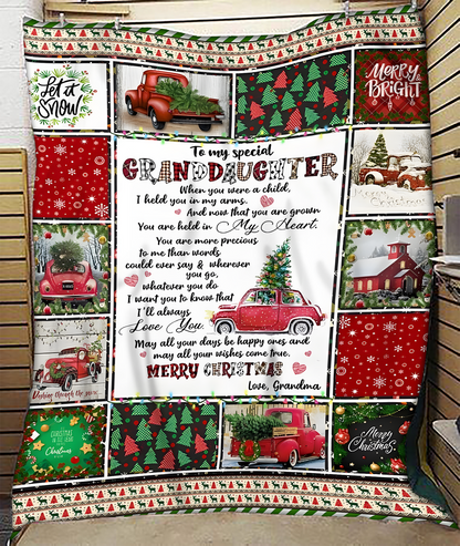 BLANKET FOR GRANDDAUGHTER FROM GRANDMA – XMAS GIFT (SKUB-CHRISTMAS5)