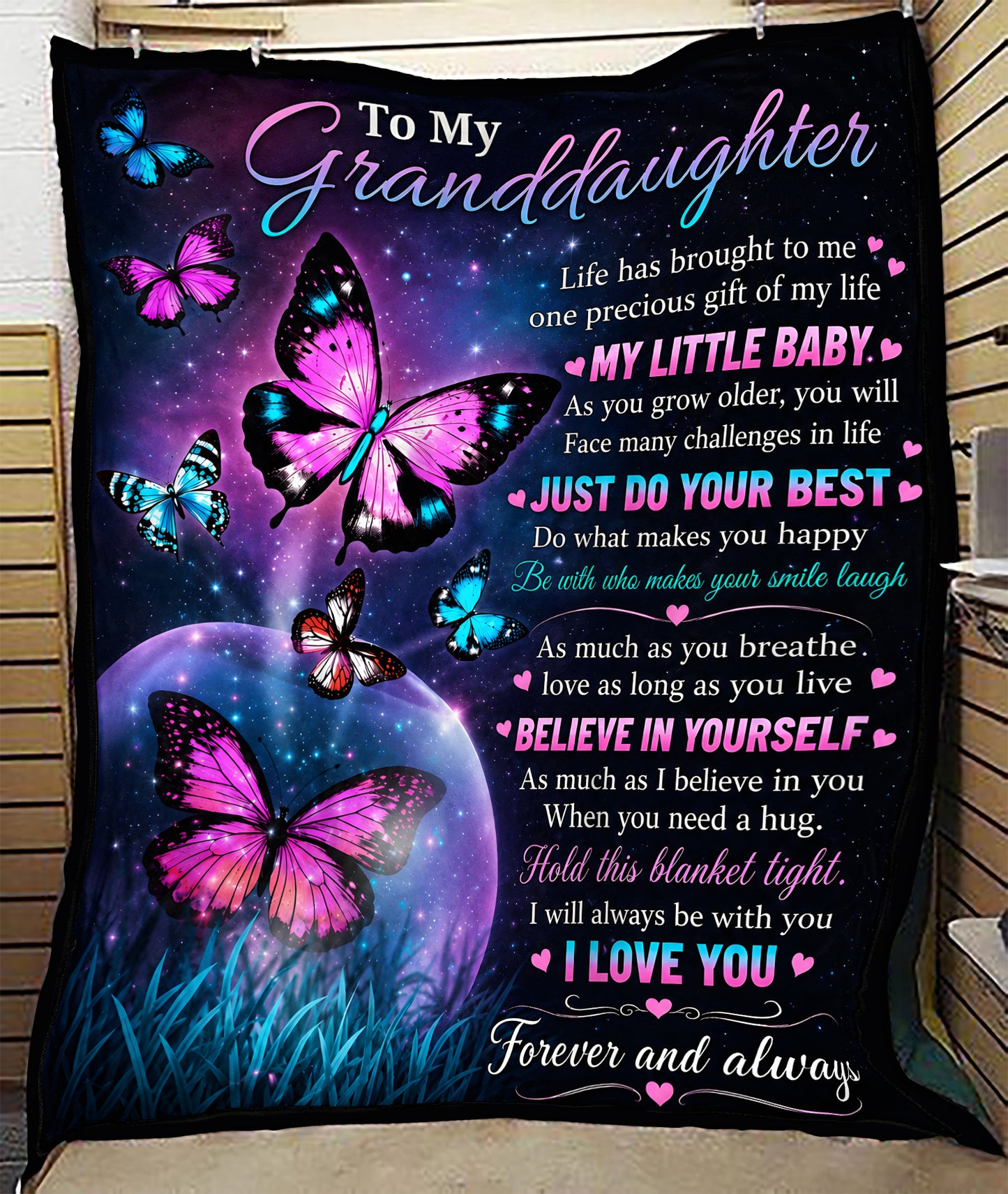Special Gift For Your Daughter Blanket - From Mom (SKU2608-218)