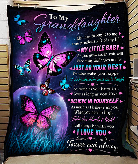 Special Gift For Your Granddaughter Blanket - From Grandma (SKU2608-218)