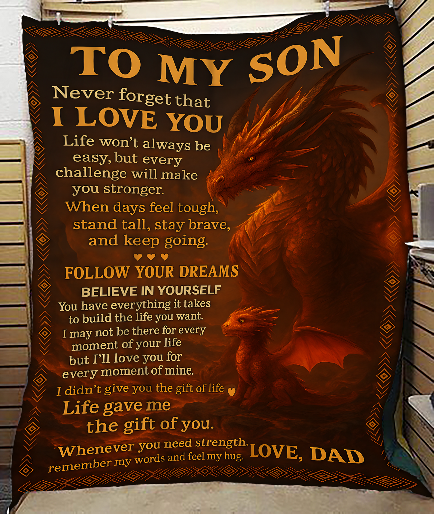 Special Gift For Your Son Blanket - From Dad (SKUB-DAD-DT00)