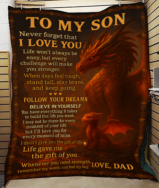 Special Gift For Your Son Blanket - From Dad (SKUB-DAD-DT00)