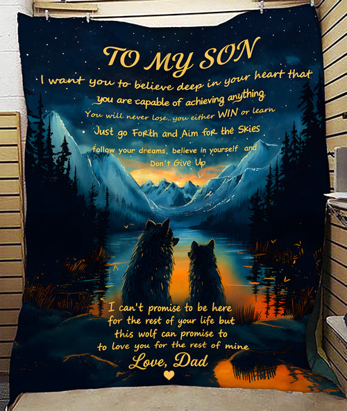 Special Gift For YourSon Blanket - From Dad (SKU2606-54)